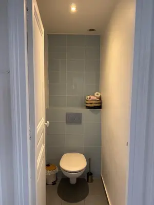 Salle de bains dans l'établissement Le Refuge Bohème