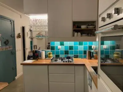 Cuisine ou kitchenette dans l'établissement A paradise of calm and charm