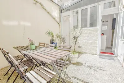Terrasse ou espace extérieur de l'établissement Studio paisible Paris 10ème - Canal St Martin