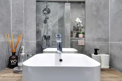 Salle de bains dans l'établissement Loft Lumineux et Design - 6 Personnes Voltaire 11e