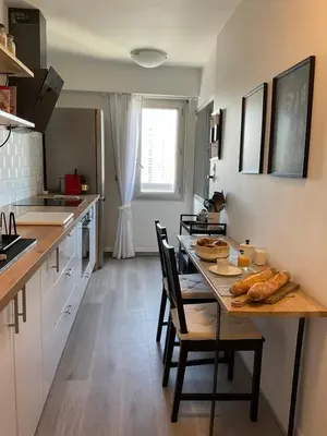 Cuisine ou kitchenette dans l'établissement Chic Parisian Sacre Coeur views