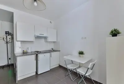 Cuisine ou kitchenette dans l'établissement Amelie in Paris