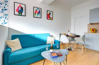 Coin salon dans l'établissement Bluestay 48 - Superb apartment in Paris