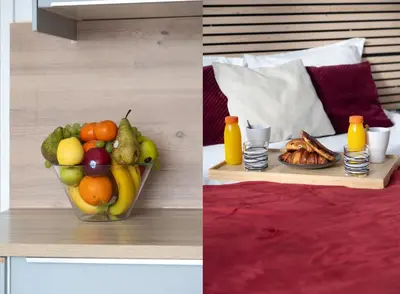 Nourriture dans l'appartement ou à proximité