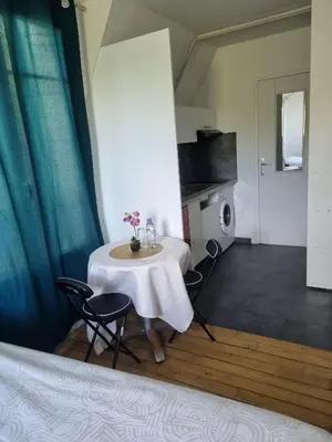 Cuisine ou kitchenette dans l'établissement Bohemian cosy flat