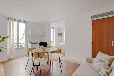 Coin salon dans l'établissement Boutique Appartements Madeleine