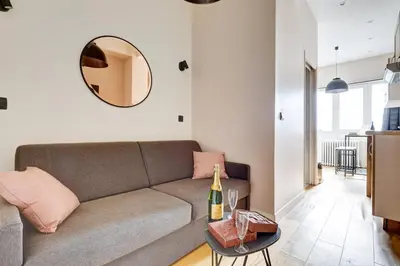 Coin salon dans l'établissement Bluestay 39 - Superb apartment in Paris