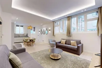 Coin salon dans l'établissement Sublime Paris apartment 3Br-10P