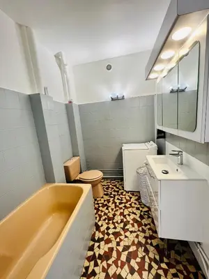 Salle de bains dans l'établissement Magnifique appartement Paris 11ème