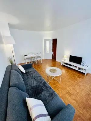 Coin salon dans l'établissement Magnifique appartement Paris 11ème