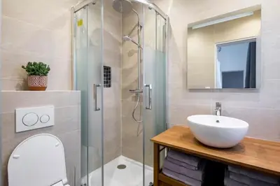 Salle de bains dans l'établissement Mon Logis