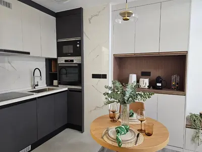 Cuisine ou kitchenette dans l'établissement apt cosy proche arena bercy