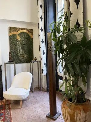 Coin salon dans l'établissement Appartement Rive Gauche