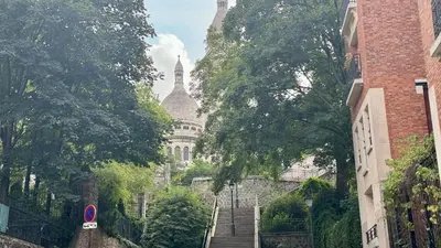 Jardin de l'établissement Amazing view in Montmartre, 2 min from Sacre-Coeur