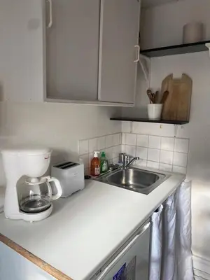 Cuisine ou kitchenette dans l'établissement Romantic Studio apt Historical Center Paris Marais