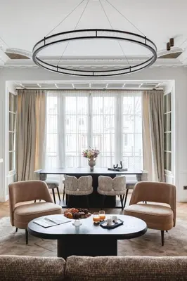 Coin salon dans l'établissement Oniri - Serviced Apartments in Louvre - Rue de Rivoli