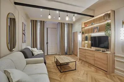Télévision ou salle de divertissement dans l'établissement Sublime apartment in the heart of Paris 10 people FBMAR5