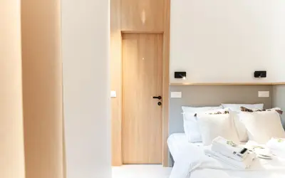 Un ou plusieurs lits dans un hébergement de l'établissement Apartment center of Paris with terrace by Studio Prestige