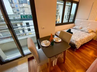 Un ou plusieurs lits dans un hébergement de l'établissement Appartement Passy PARIS