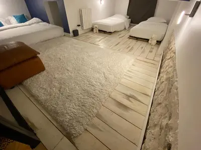 Un ou plusieurs lits dans un hébergement de l'établissement Loft Sud de Paris