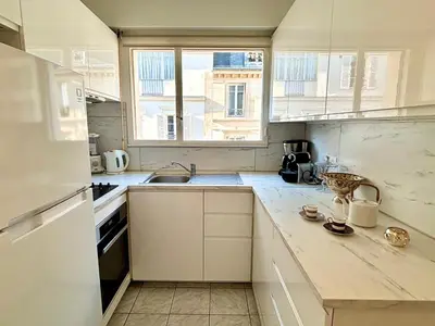 Cuisine ou kitchenette dans l'établissement L'appartement Nicolo