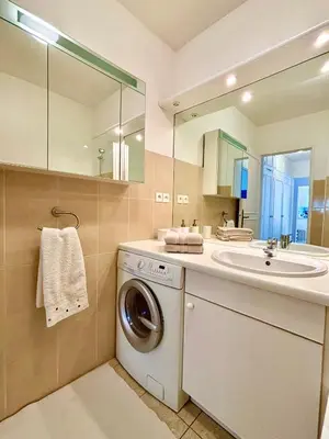 Salle de bains dans l'établissement L'appartement Nicolo