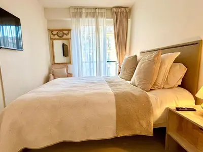 Un ou plusieurs lits dans un hébergement de l'établissement L'appartement Nicolo