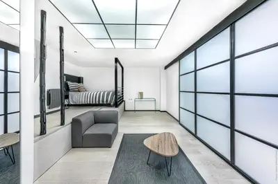 Coin salon dans l'établissement Loft Luxembourg - Vavin 1bdr by B'Your Home