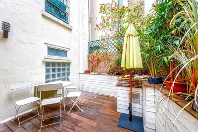 Balcon ou terrasse dans l'établissement Loft Luxembourg - Vavin 1bdr by B'Your Home