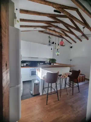Cuisine ou kitchenette dans l'établissement Un appartement charmant à deux pas de Paris !