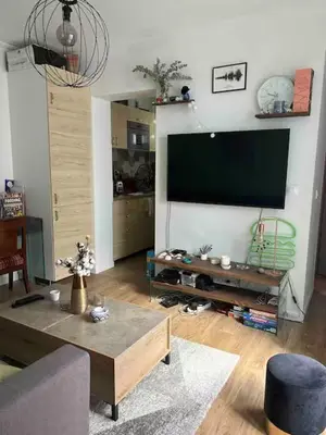 Télévision ou salle de divertissement dans l'établissement Cozy Appartment in Voltaire