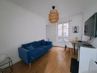Coin salon dans l'établissement Appartement cosy pour 2 pers dans le 14ème