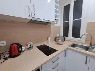 Cuisine ou kitchenette dans l'établissement Appartement cosy pour 2 pers dans le 14ème