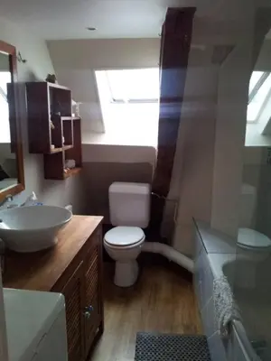 Salle de bains dans l'établissement Appartement dans le Marais avec terrasse