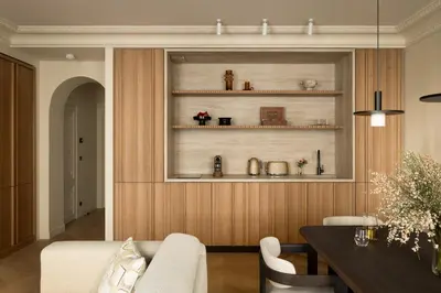 Coin salon dans l'établissement HIGHSTAY Maisons - Boétie