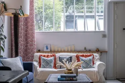 Coin salon dans l'établissement Loft d Exception au Pied des Champs-Élysées