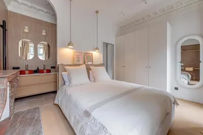 Un ou plusieurs lits dans un hébergement de l'établissement Amazing flat - center of paris