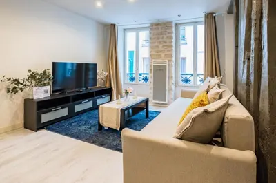 Télévision ou salle de divertissement dans l'établissement Appartement Moderne Notre-Dame de Paris