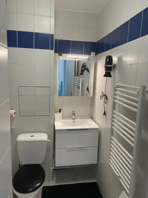 Salle de bains dans l'établissement Appartement 2 pièces avec Projecteur à 100m du métro