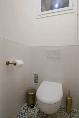 Salle de bains dans l'établissement Au cœur des Batignolles -Bail mobilité - 1 chambre