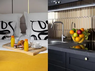 Cuisine ou kitchenette dans l'établissement Bluestay 124 - Superb apartment in Paris
