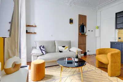 Coin salon dans l'établissement Bluestay 124 - Superb apartment in Paris