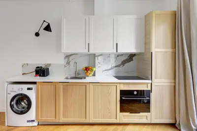 Cuisine ou kitchenette dans l'établissement Bluestay 125 - Superb apartment in Paris