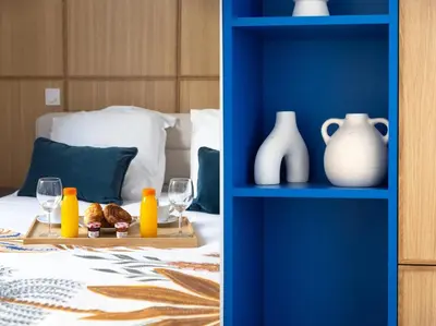 Un ou plusieurs lits dans un hébergement de l'établissement Bluestay 125 - Superb apartment in Paris