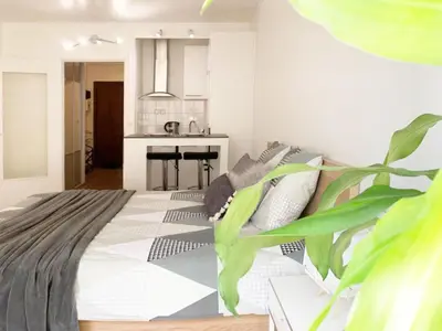 Cuisine ou kitchenette dans l'établissement Nice apt nearby arc triomphe champe elysee