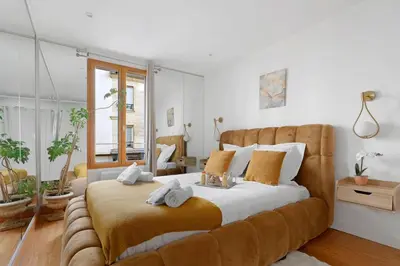 Coin salon dans l'établissement Bluestay 551 - Superb apartment in Paris