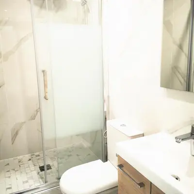 Salle de bains dans l'établissement Marais Chatelet - Design & Trendy - 2 suites - 6pax