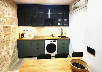 Cuisine ou kitchenette dans l'établissement Marais Chatelet - Design & Trendy - 2 suites - 6pax