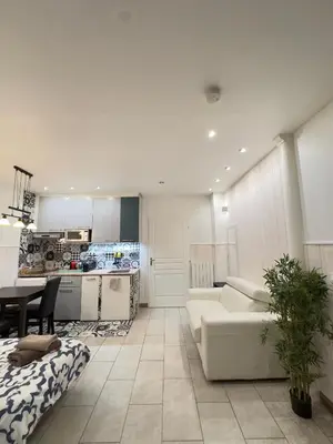 Cuisine ou kitchenette dans l'établissement Paris 15 Studio Ground Floor
