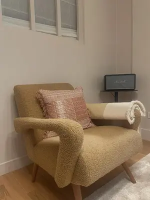 Coin salon dans l'établissement Appartement Swan House Paris Champs Elysée